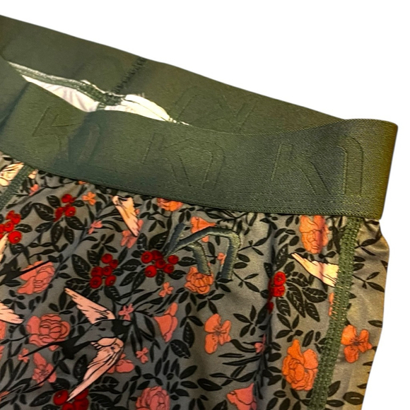 Kari Traa Fryd Superundertøysbukse Thermal Leggings, Murk Green Floral, S-M - Picture 4 of 15